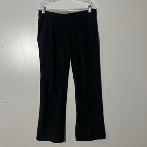 REI Hiking Outdoors Straight Leg Zipper Pockets Black Pants Womens Size 6 Petite